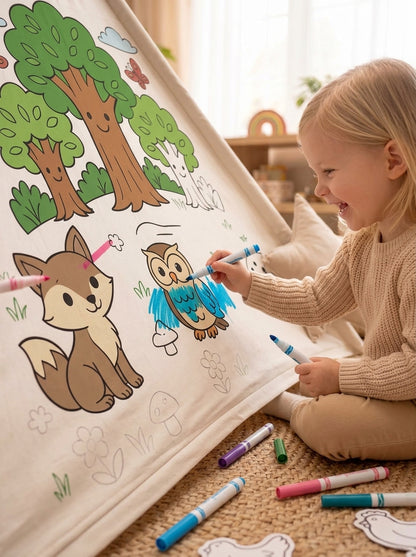 Devrilmez Toplanmaz Boyanabilir Bebek & Çocuk Oyun Çadırı